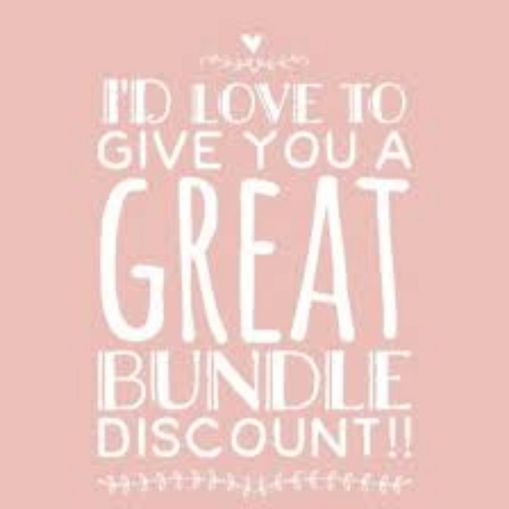 Bundle 4 items for a 20% discount ☺️